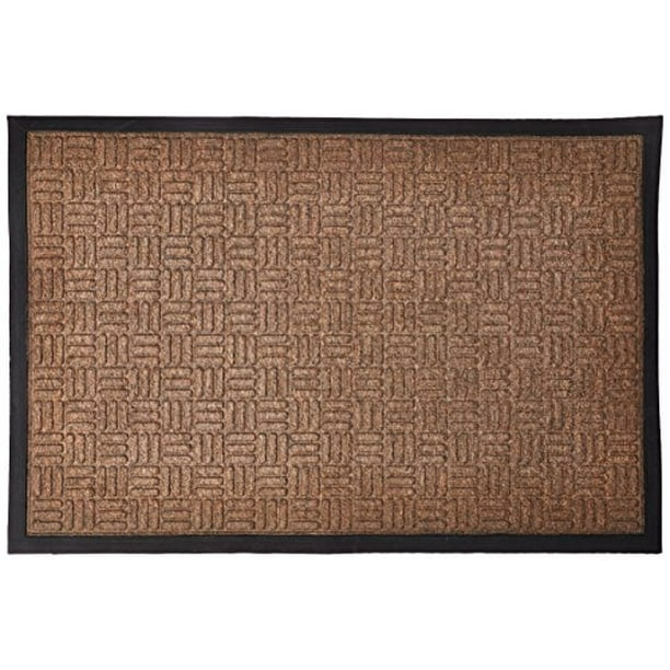 Absorbent Mat 2 by 3-Feet Kempf Water Retainer Entrance Mat Brown Moisture Trapping Indoor Outdoor Rubber Rug 